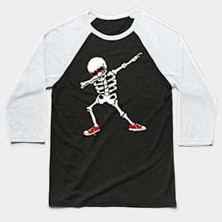 dabbing skeleton valentines day shirt. Baseball T-Shirt